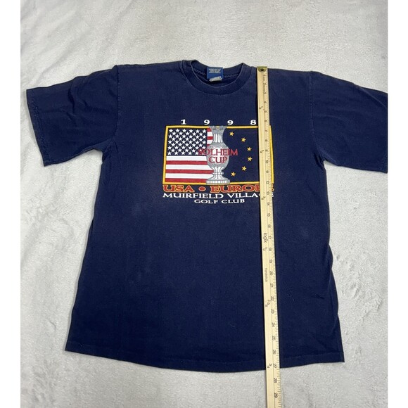 Vintage Golf Solheim Cup 1998 T Shirt Blue Single Stitch Men's Size Large - Picture 8 of 9
